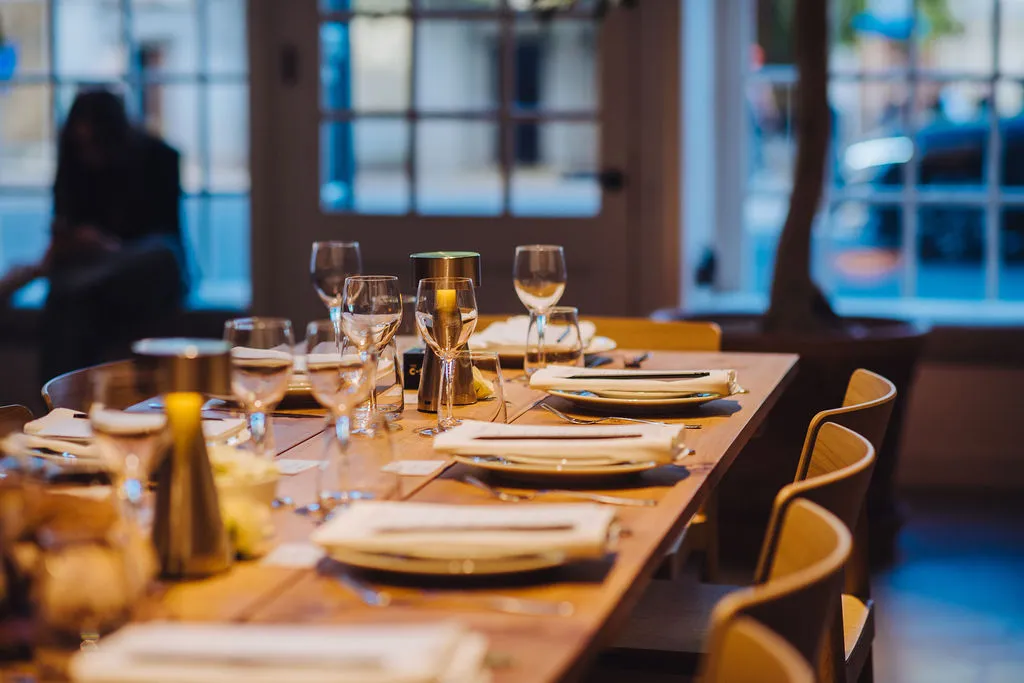 The elegant interior of 60 Pall Mall, suitable for evening functions.