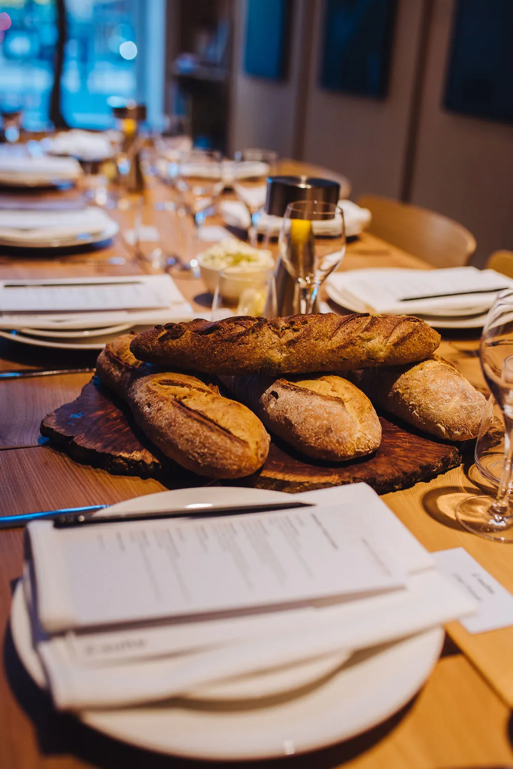Bread on the board